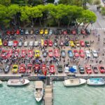 Historic Ferraris on the Cavalcade Classiche route around Lake Garda, image 1