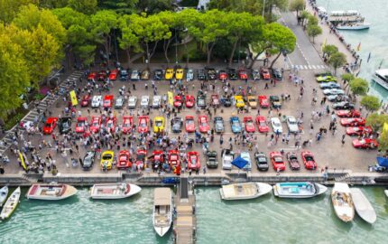 Historic Ferraris on the Cavalcade Classiche route around Lake Garda, image 1