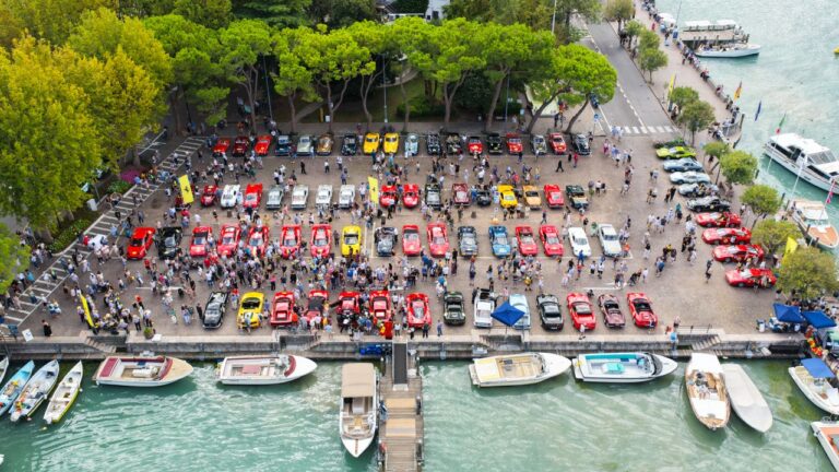 Historic Ferraris on the Cavalcade Classiche route around Lake Garda, image 1