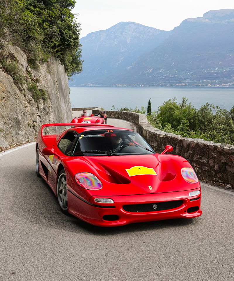 Ferrari Cavalcade Classiche participants near Lake Garda, image 4