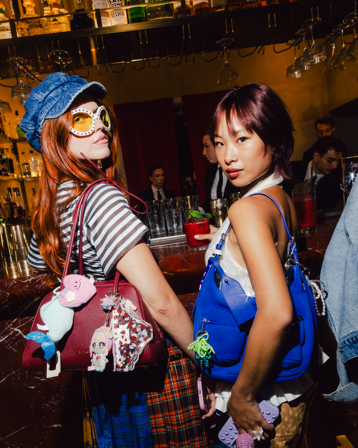 Guests with Furla bags at the Milan event
