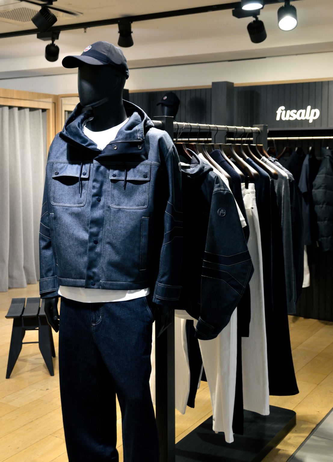 Fusalp outerwear and knitwear displayed at Galeries Lafayette Paris Haussmann