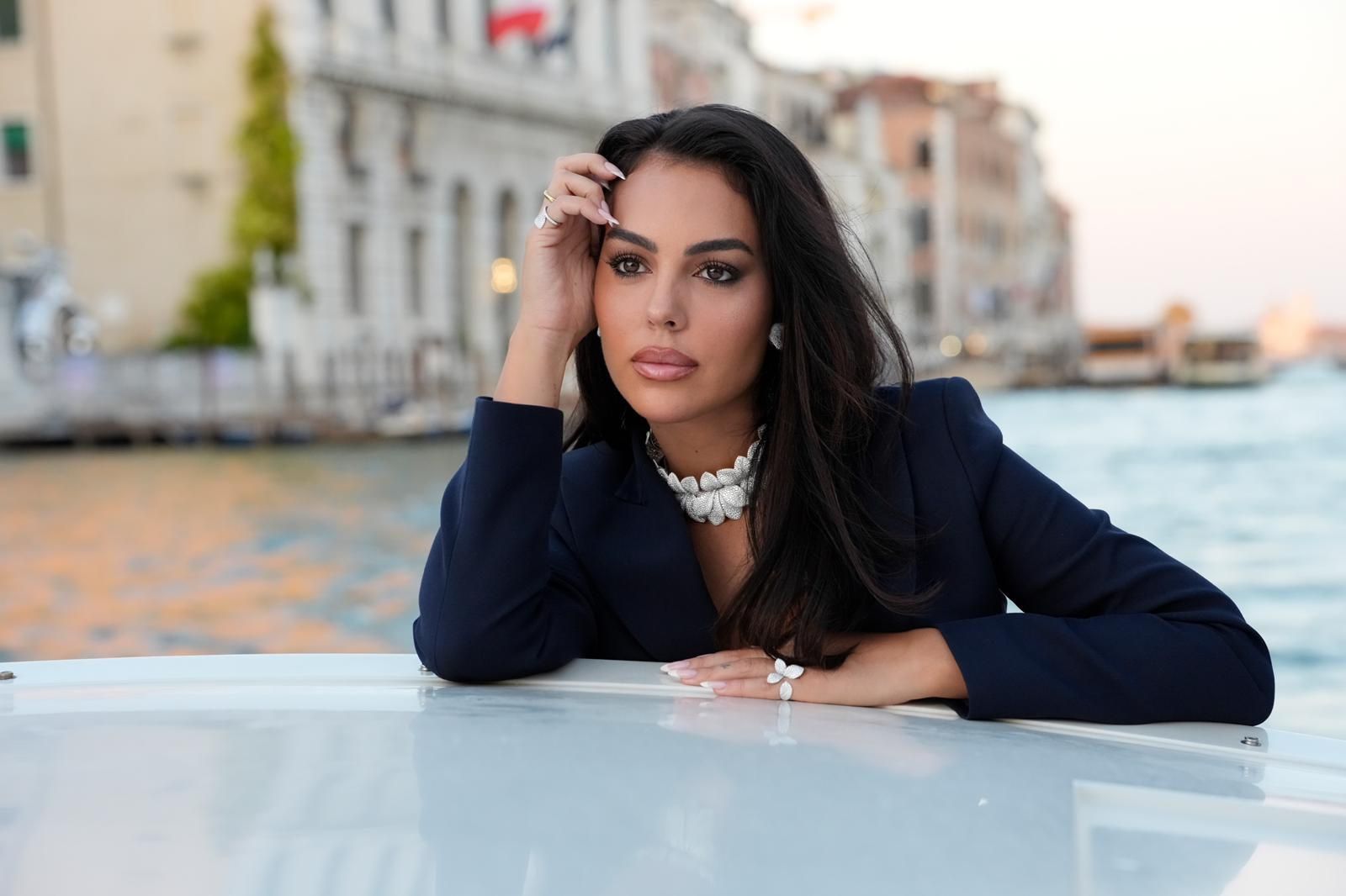 Georgina Rodriguez wearing Pasquale Bruni high jewelry in Venice