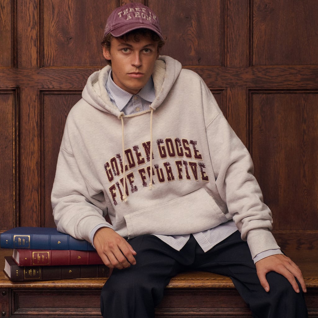 Golden Goose x FiveFourFive 2026 hoodie and cap