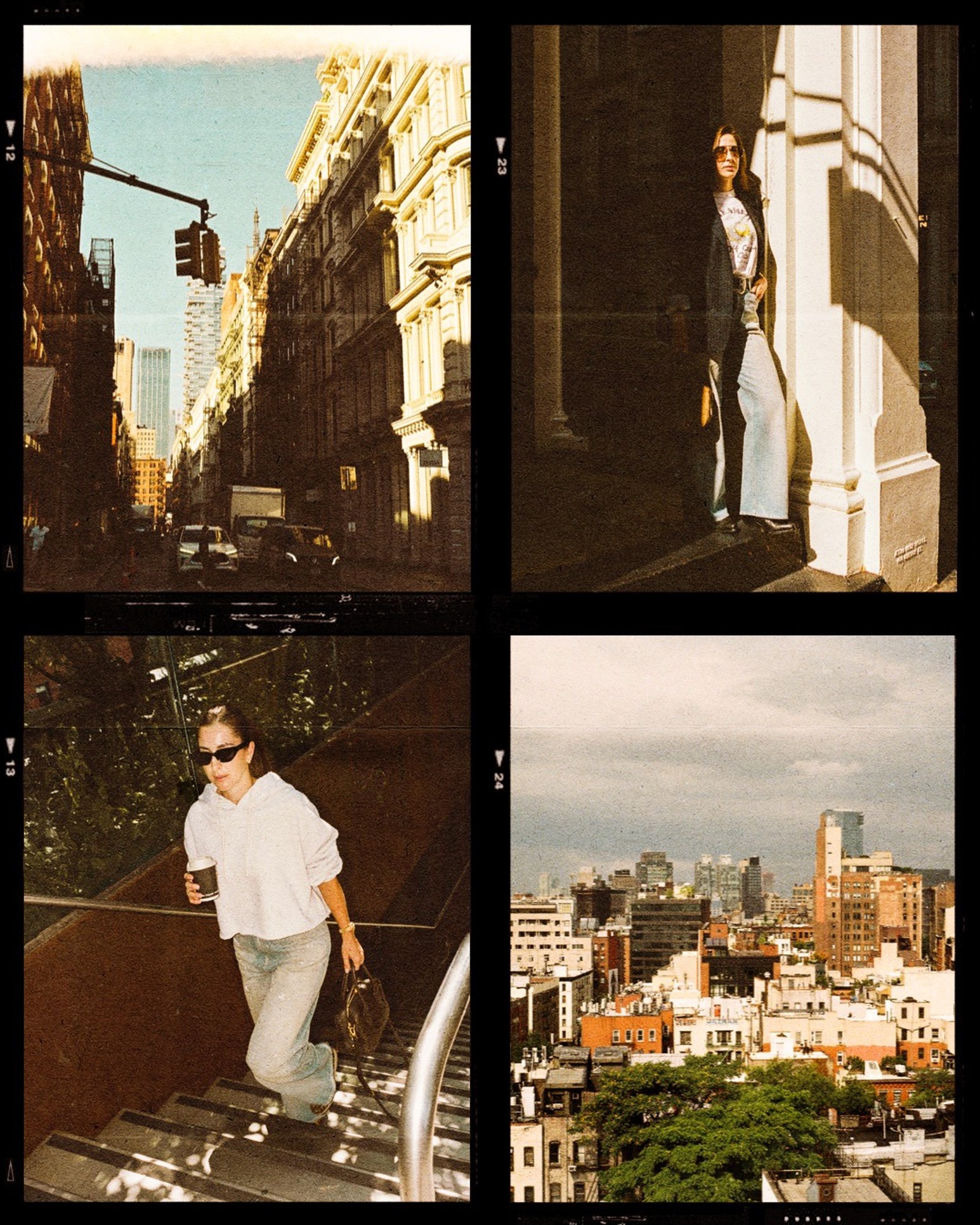 Four-frame city montage from Golden Goose’s Belinda Bencic campaign