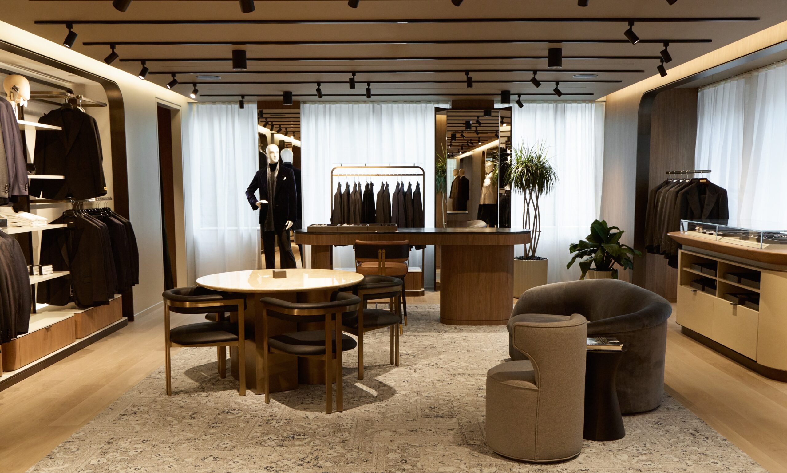 Private consultation suite inside Harry Rosen's Yorkville flagship