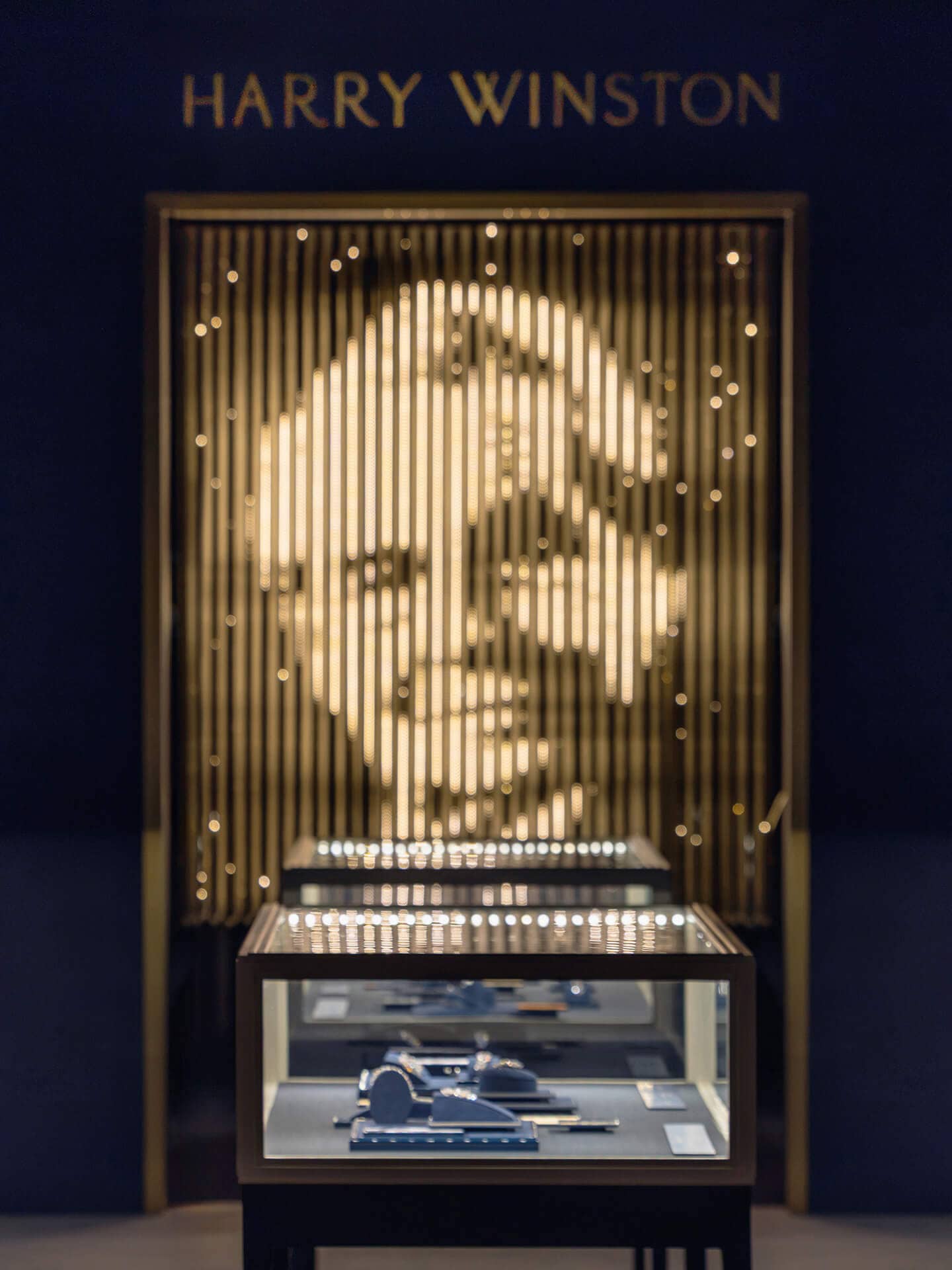 Harry Winston Rare Jewels of the World exhibition gallery in Shanghai, view 2
