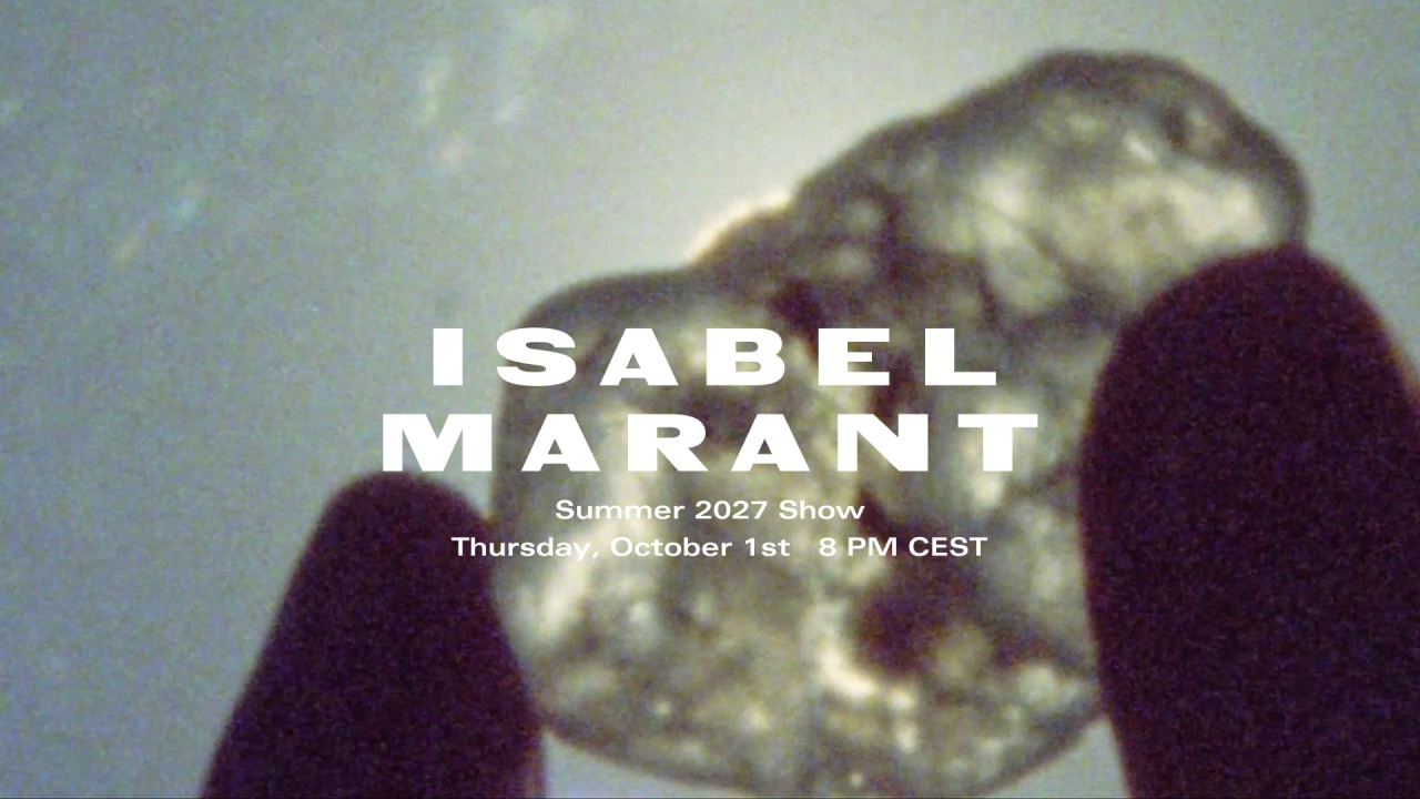 Isabel Marant Summer 2027 show teaser announcing October 1 at 8 p.m. CEST