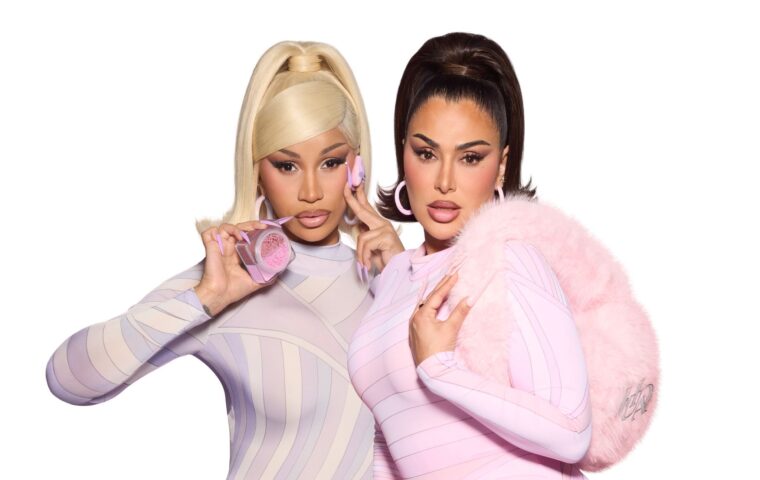 Huda Beauty and Cardi B Ultra Snatched campaign image