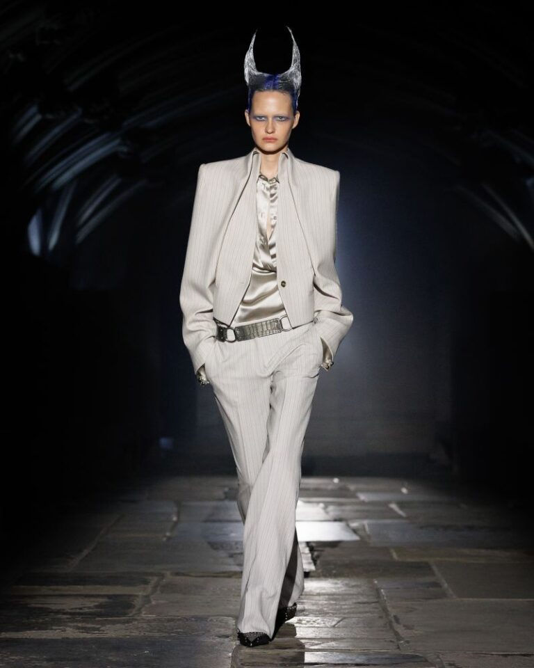 Alexander McQueen Spring/Summer 2027 runway look in London