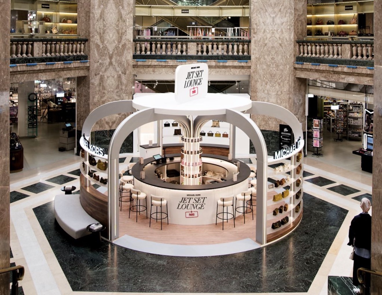 Michael Kors Brings Handbags and Wellness to Its Largest Jet Set Lounge in Paris