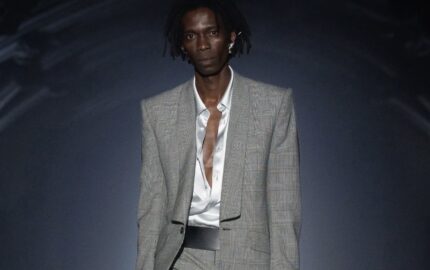 Alexander McQueen and Huntsman Put Savile Row Bespoke on the SS27 Runway