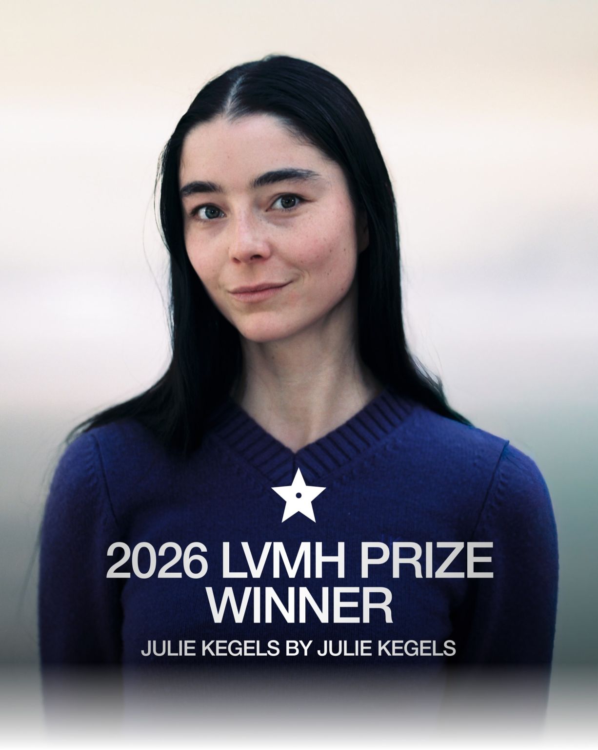 Julie Kegels, winner of the 2026 LVMH Prize