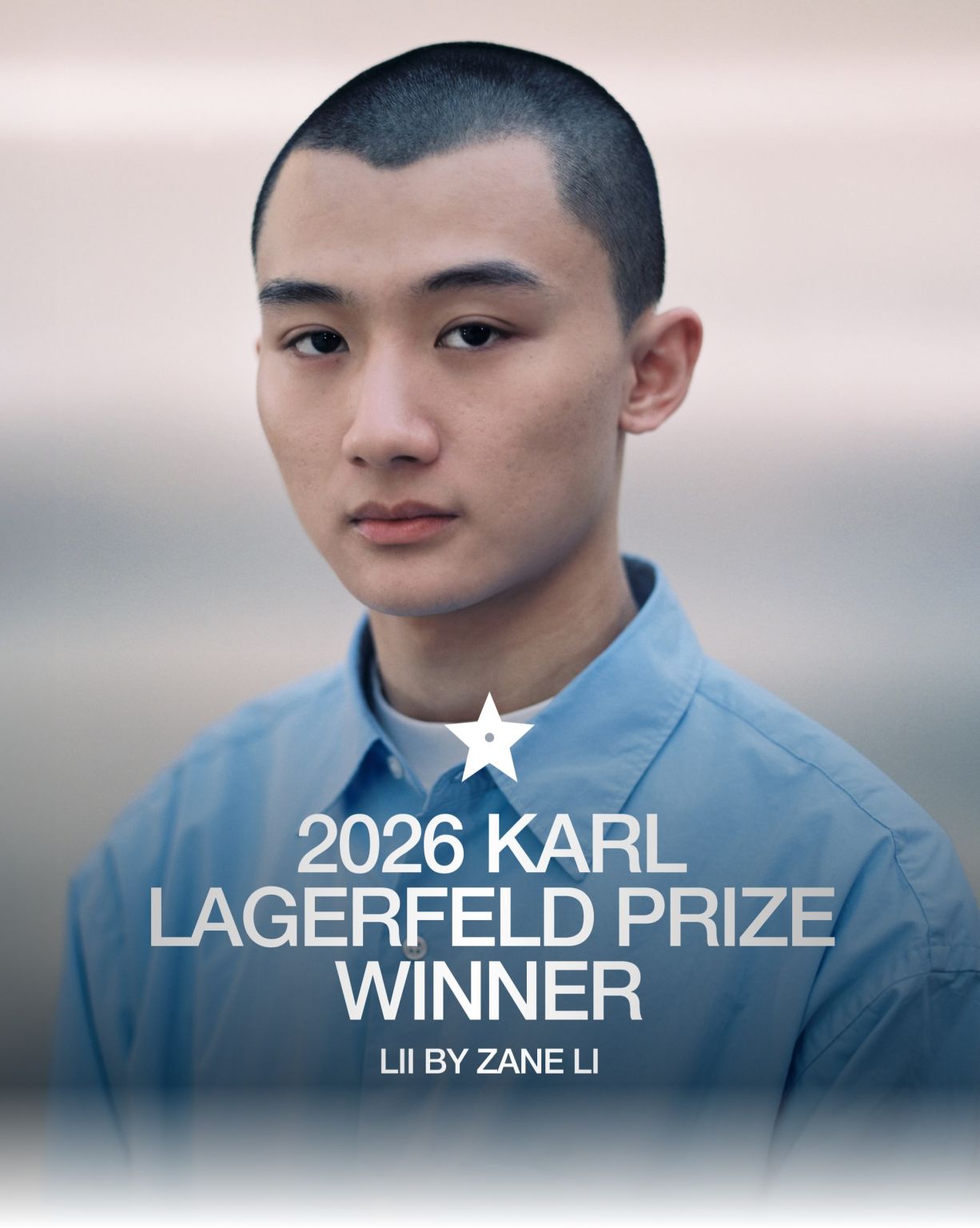Zane Li of Lii, winner of the 2026 Karl Lagerfeld Prize