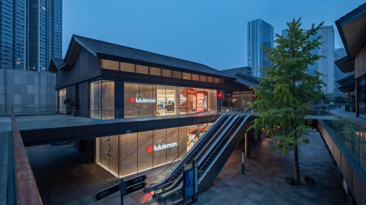 Exterior of lululemon Taikoo Li Chengdu flagship
