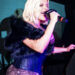 Bebe Rexha performing at the MCM and Flaunt celebration in West Hollywood