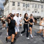 Participants running through Zurich at MCM’s event with The Run Club Zurich