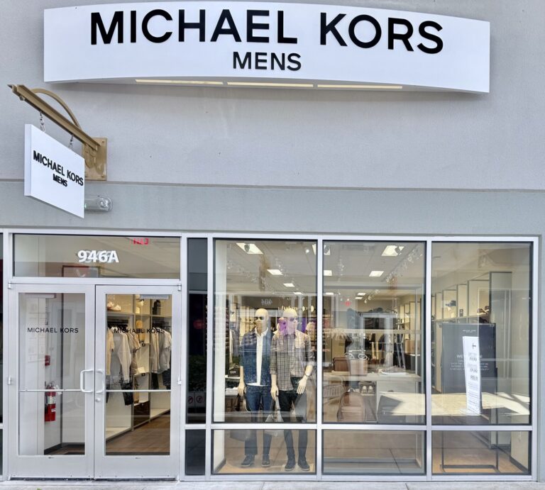 Michael Kors Mens storefront at Houston Premium Outlets