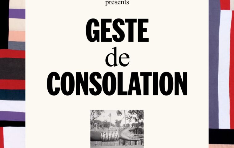 Miu Miu Geste de Consolation exhibition announcement with Paris venue and dates