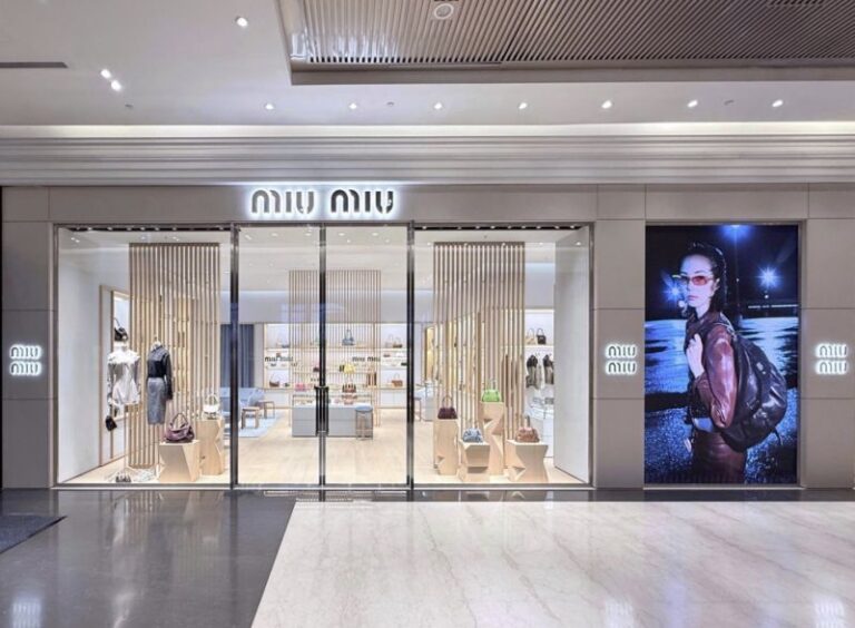 Miu Miu’s expanded Breeze Nanshan boutique in Taipei, view 2