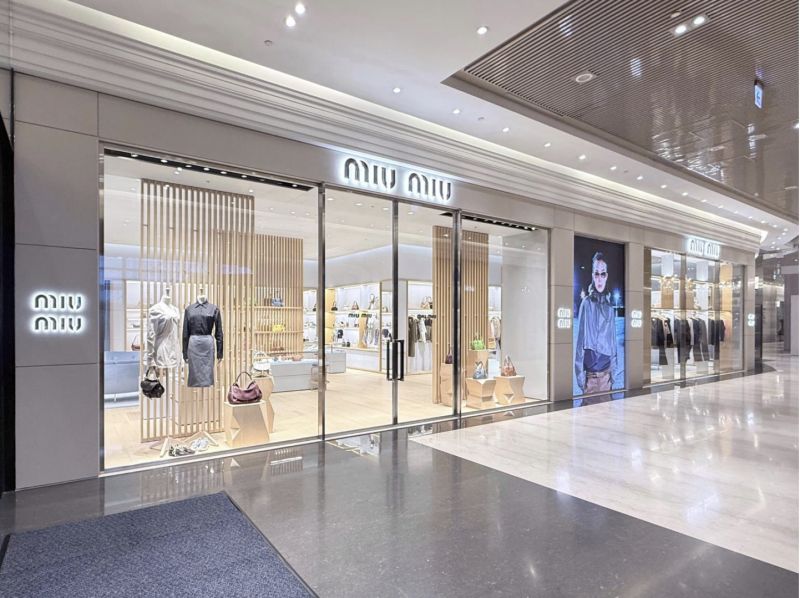 Miu Miu’s expanded Breeze Nanshan boutique in Taipei, view 3