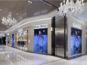 Miu Miu’s expanded Breeze Nanshan boutique in Taipei, view 4