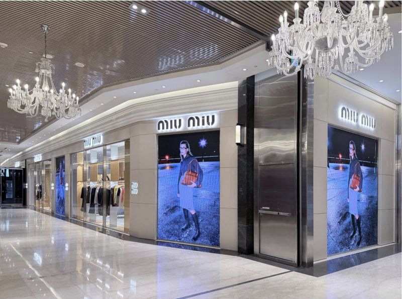 Miu Miu’s expanded Breeze Nanshan boutique in Taipei, view 4