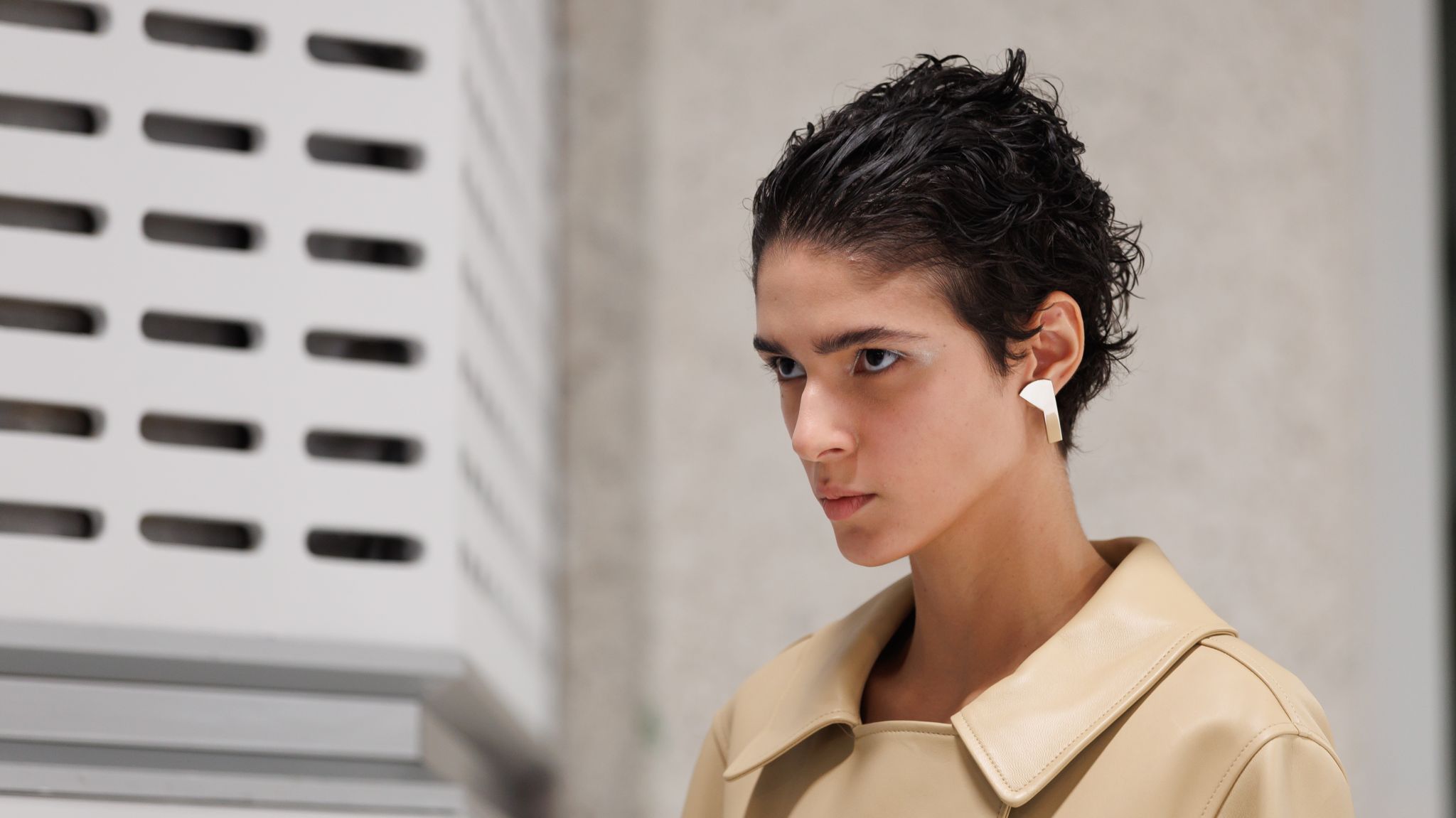 Look from the Mulberry by Christopher Kane runway collection