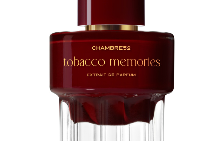 Chambre52 Tobacco Memories Extrait, part of the fragrance assortment highlighted in the Saujet retail announcement