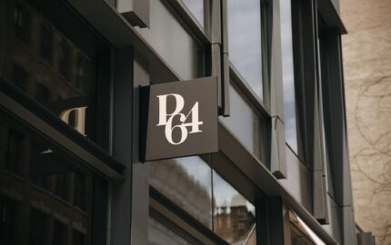PARIS/64 sign outside its boutique in New York's SoHo neighborhood