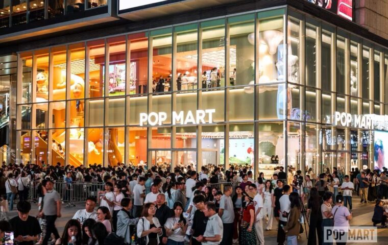 POP MART’s multi-level glass-fronted Changsha flagship