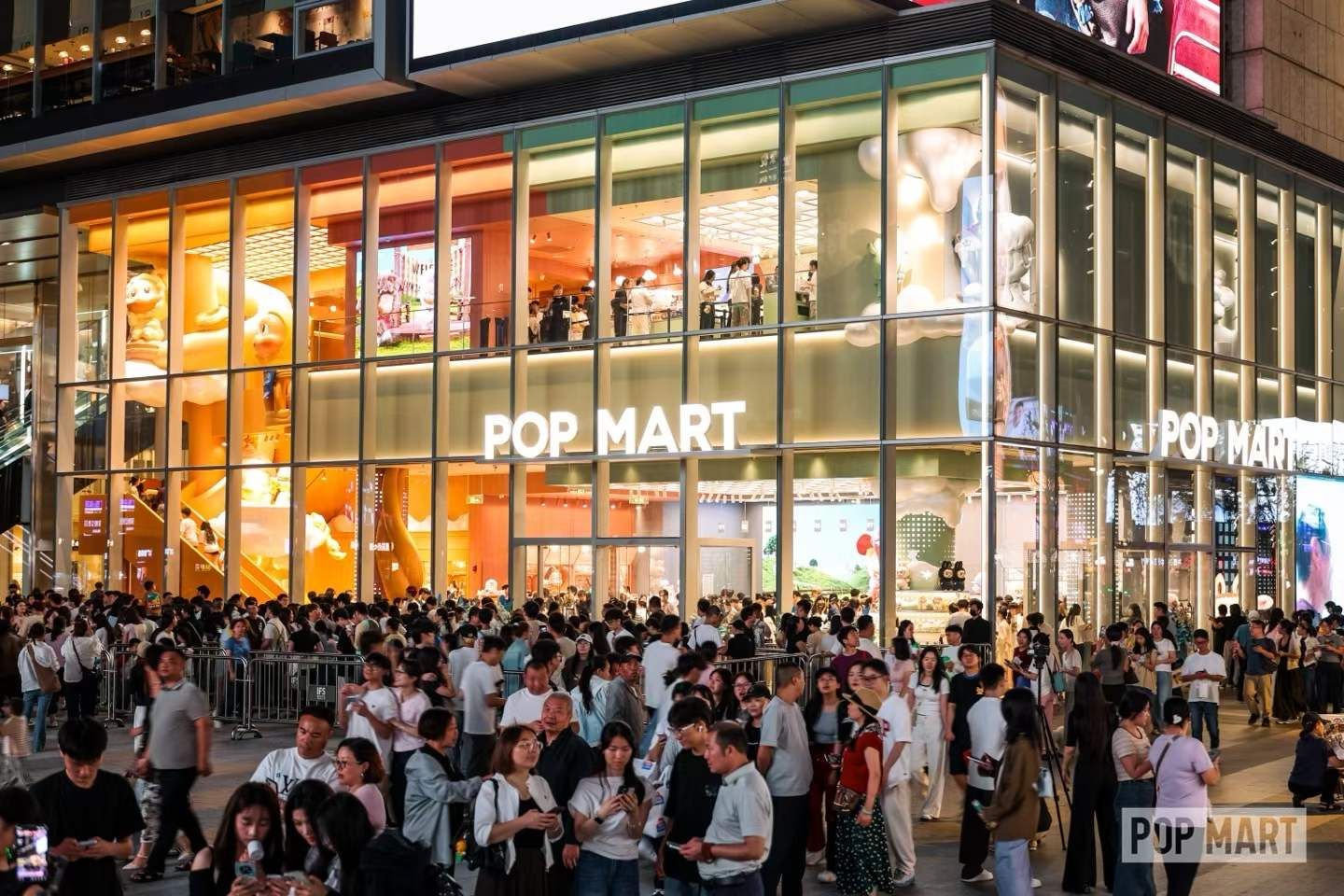 POP MART’s multi-level glass-fronted Changsha flagship
