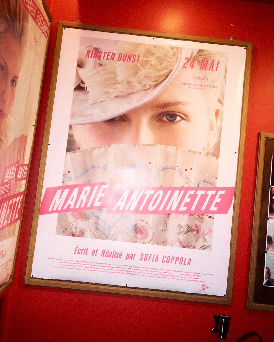 Marie Antoinette film poster at the Cartier Cinema Club screening