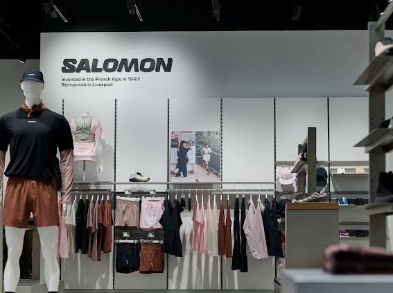 Salomon apparel display inside the Liverpool ONE store