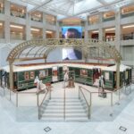 Louis Vuitton train-themed pop-up in Hong Kong Landmark Atrium