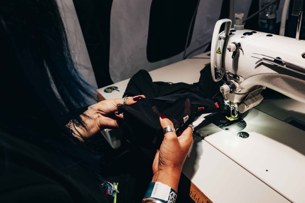 Salomon repair and upcycling workshop in London