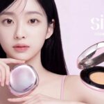 Siia Cosmetics campaign image showing a model with the brand's cushion foundation