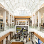 Simon campaign placements inside Roosevelt Field mall.