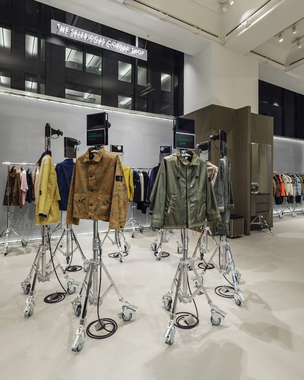 Stone Island collector exhibition at Selfridges London