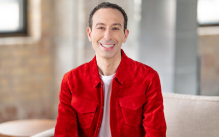 Mark Weinstein in a red shirt.