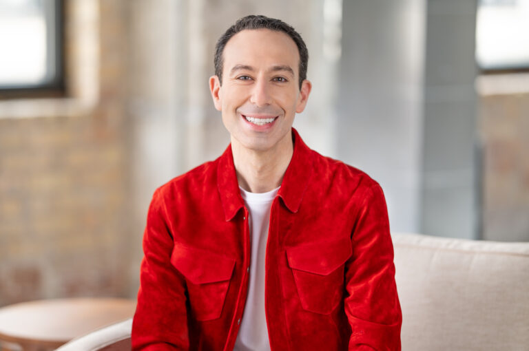 Mark Weinstein in a red shirt.