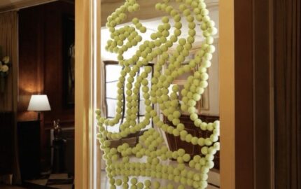 The Ritz-Carlton — tennis-themed brand installation — photograph 1