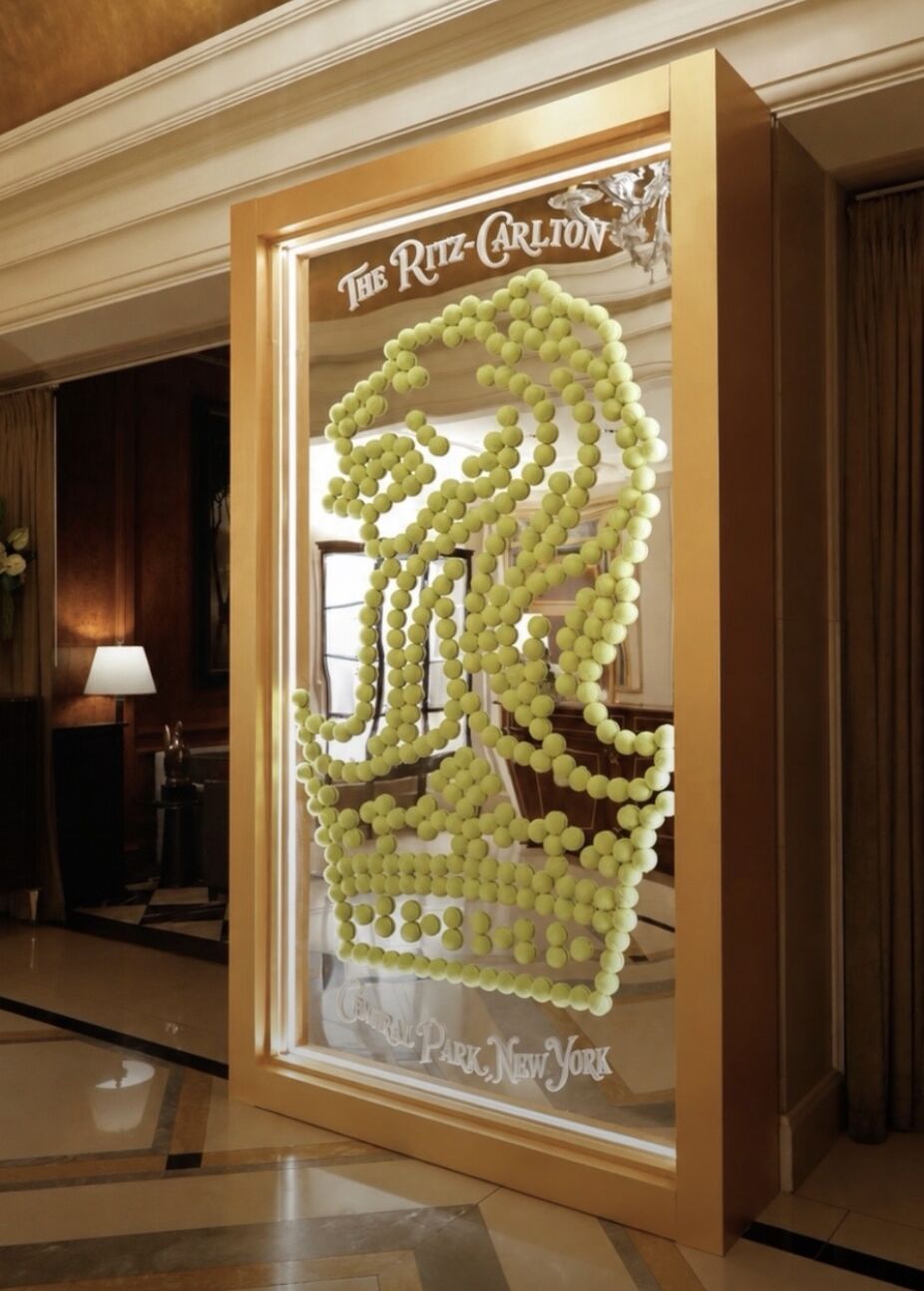 The Ritz-Carlton — tennis-themed brand installation — photograph 1