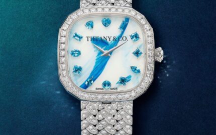 Tiffany Eternity watch created with Venini glass, image one