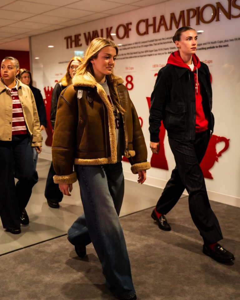 Liverpool FC Women wearing Tommy Hilfiger at Anfield, photograph 1