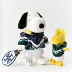 Snoopy and Woodstock in Tory Burch tennis-inspired custom outfits