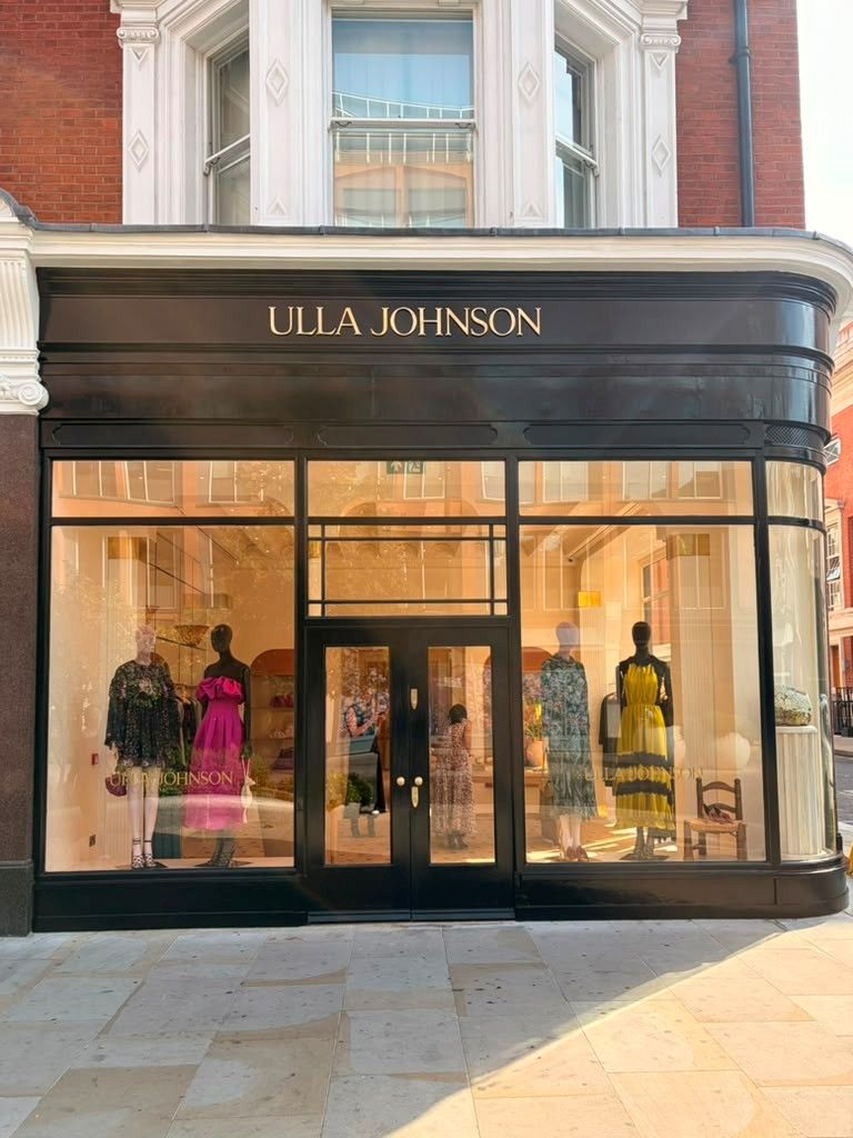 Front entrance of Ulla Johnson’s Sloane Street store