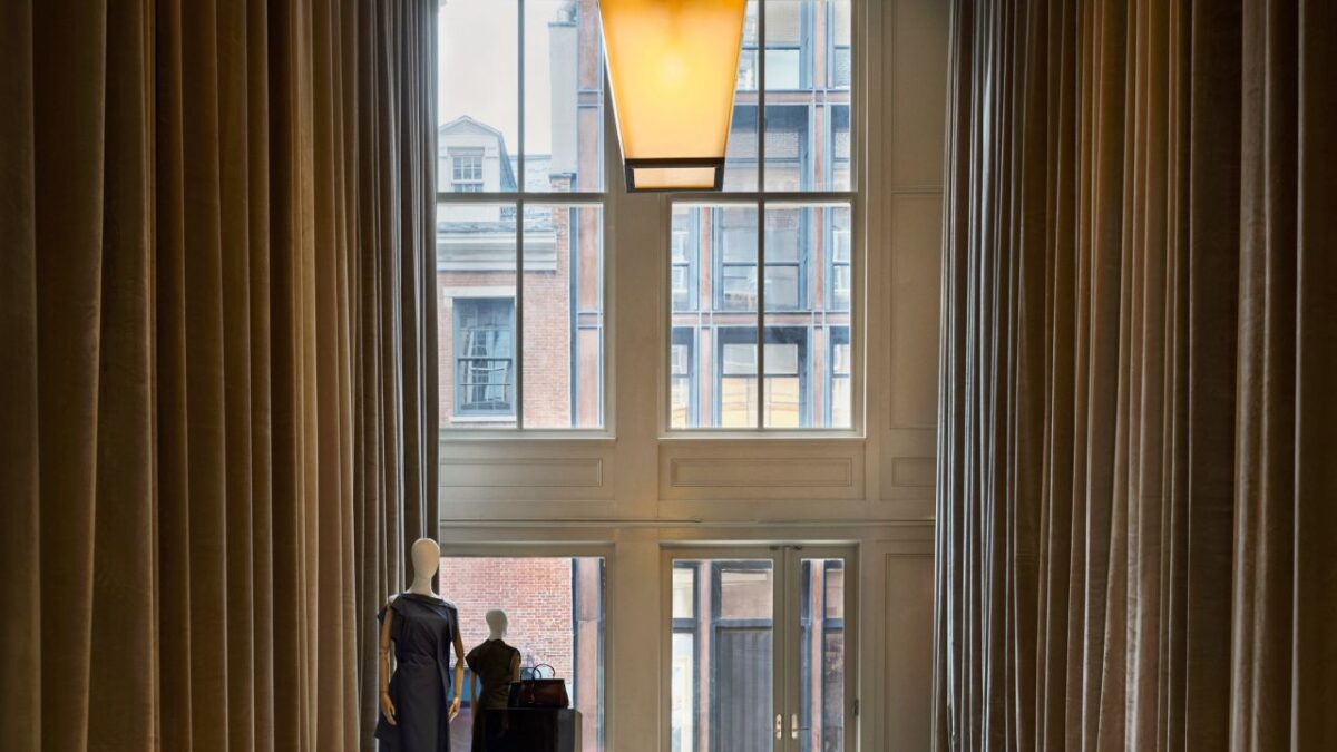 Interior of Victoria Beckham’s first New York boutique at 150 Mercer Street