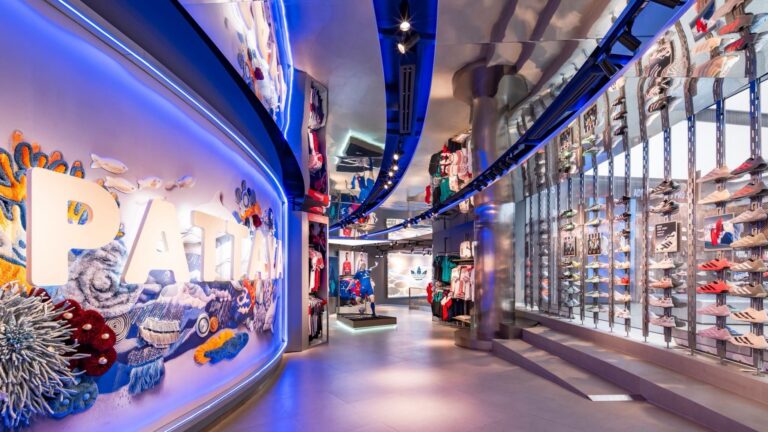 adidas Central Pattaya interior with colourful city graphics