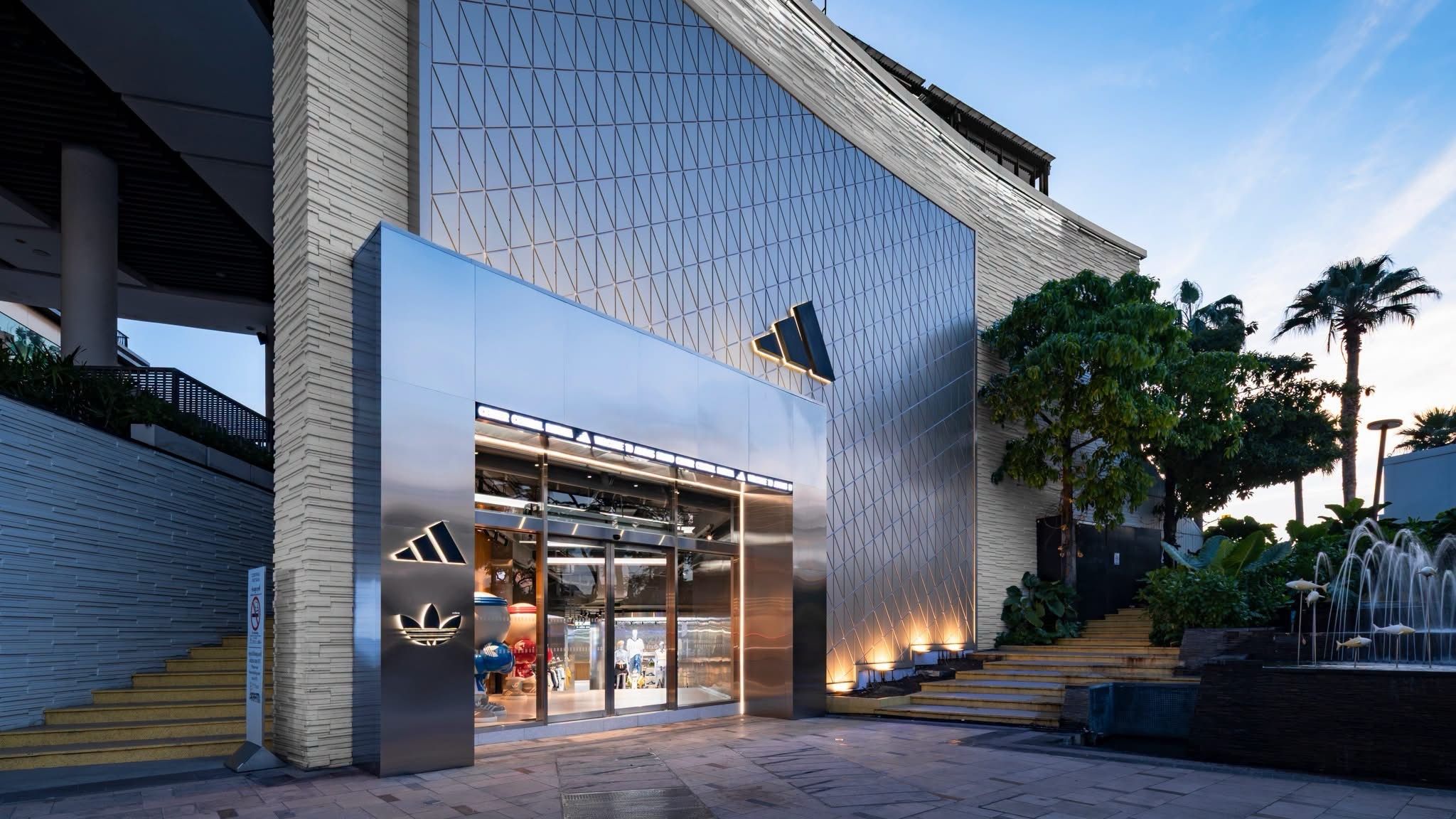Exterior of the adidas Brand Center at Central Pattaya